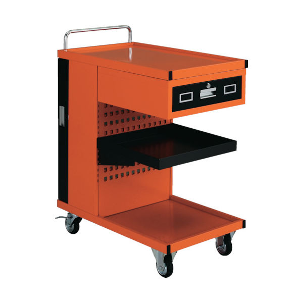 トラスコ中山 TRUSCO パンチングパネル付ツールワゴン 507X830XH1050 TVD-301R 1台 286-9241（直送品）