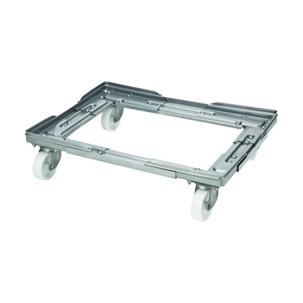 ルート コンテナ台車(伸縮式) ルートボーイ504ST型(ステンレスタイプ) 最大:幅510×長さ610 質量3.83kg 504ST-06（直送品）