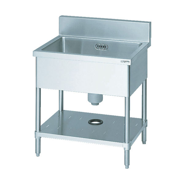 マルゼン 一槽シンク900×600×800(ホース付) BS1-096 1台 465-5397（直送品）