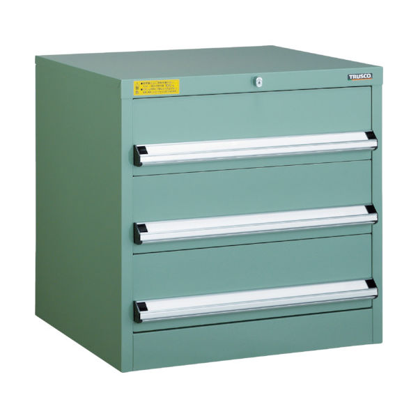 トラスコ中山 TRUSCO VE6S型中量キャビネット 600X550XH600 引出3段 VE6S-608 1台(1個) 479-0821（直送品）