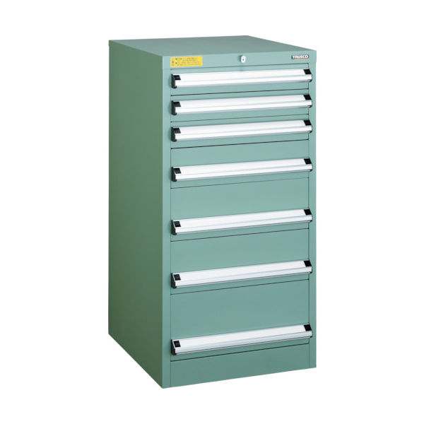 トラスコ中山 TRUSCO VE5S型中量キャビネット 500X550XH1000 引出7段 VE5S-1002 1台(1個)（直送品）
