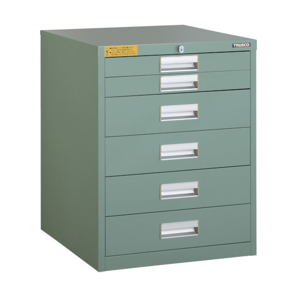 トラスコ中山 TRUSCO LVE型キャビネット 500X550XH650 引出6段 LVE-658 1台(1個) 252-4007（直送品）