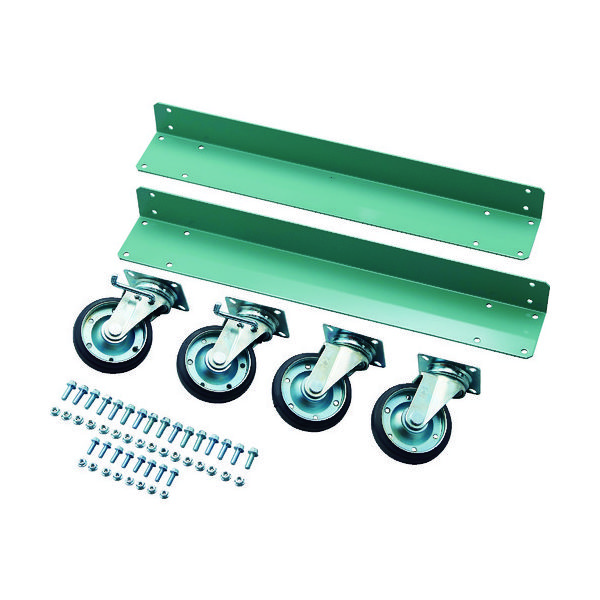 トラスコ中山 TRUSCO R3型用キャスターベースセット D870 Φ150ゴムキャスター R3-CB900-G150 1セット（直送品）