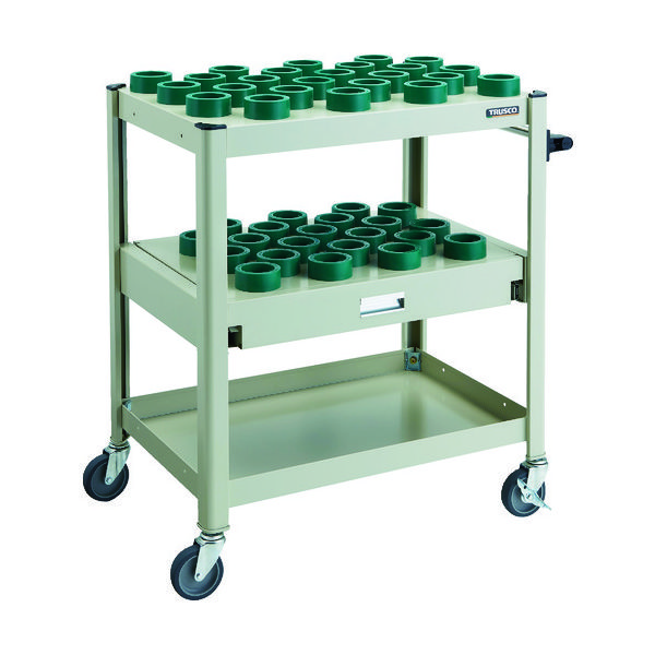 TRUSCO TCW型ツーリングワゴン HSK63A BT40 NT40 45個 スライド棚付 NG色 TCW-TE02CA-NG 1台（直送品）