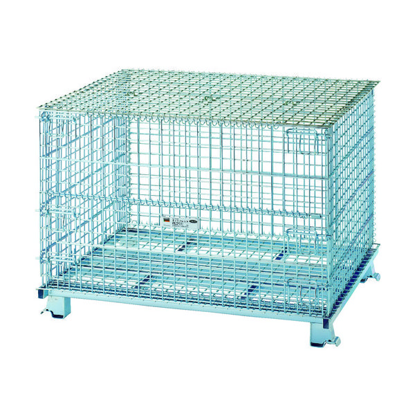 トラスコ中山 TRUSCO ネットパレット 1200X1000X900 2000Kg 2枚フタ付 TNP-5NF2 1台 116-3672（直送品）