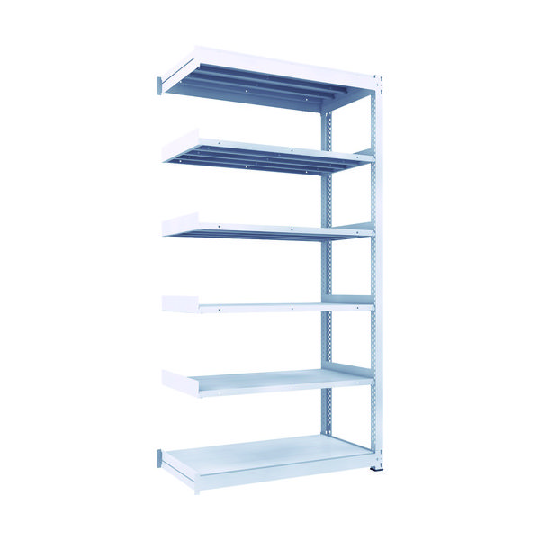 TRUSCO TUG型中量ボルトレス棚 300kg 連結型 1200×626×H2400 6段 TUG300-84L-6B 1台(1個)（直送品）