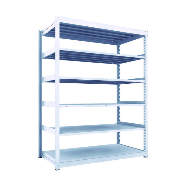 TRUSCO TUG型中量ボルトレス棚 300kg 単体型 1855×926×H2400 6段 TUG300-86Z-6 1台(1個)（直送品）