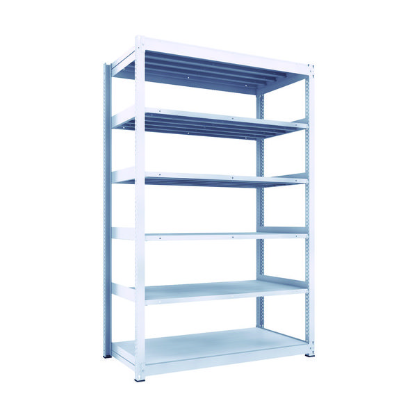 TRUSCO TUG型中量ボルトレス棚 300kg 単体型 1555×776×H2400 6段 TUG300-85J-6 1台(1個)（直送品）