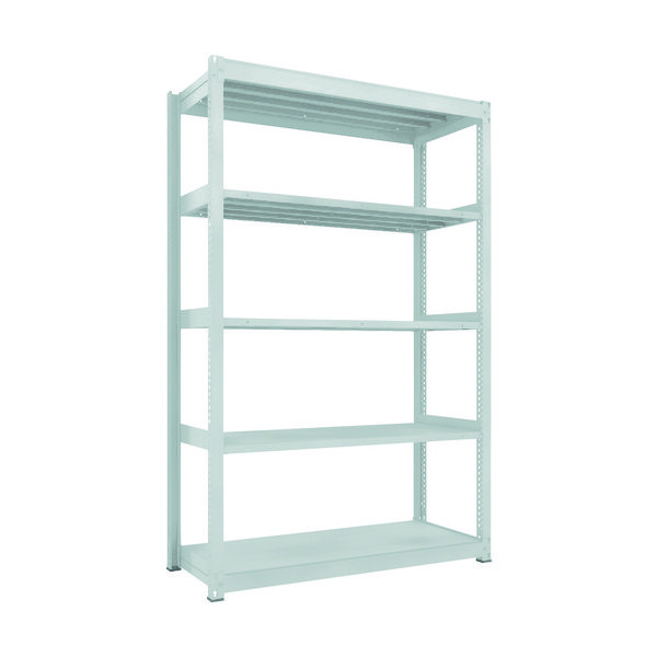 トラスコ中山 TRUSCO TUG型中量棚300kg 単体 1555X626XH2400 5段 TUG300-85L-5 1台(1個)（直送品）