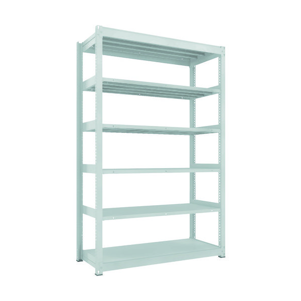 TRUSCO TUG型中量ボルトレス棚 300kg 単体型 1555×626×H2400 6段 TUG300-85L-6 1台(1個)（直送品）