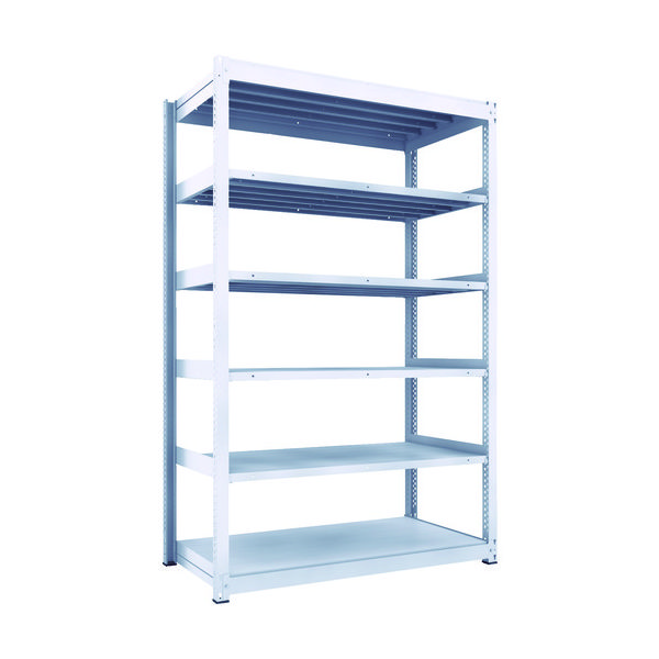 TRUSCO TUG型中量ボルトレス棚 450kg 単体型 1555×776×H2400 6段 TUG450-85J-6 1台(1個)（直送品）