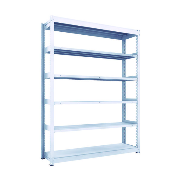 TRUSCO TUG型中量ボルトレス棚 600kg 単体型 1855×476×H2400 6段 TUG600-86S-6 1台(1個)（直送品）