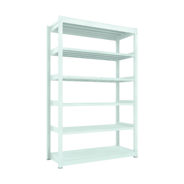 TRUSCO TUG型中量ボルトレス棚 450kg 単体型 1555×626×H2400 6段 TUG450-85L-6 1台(1個)（直送品）