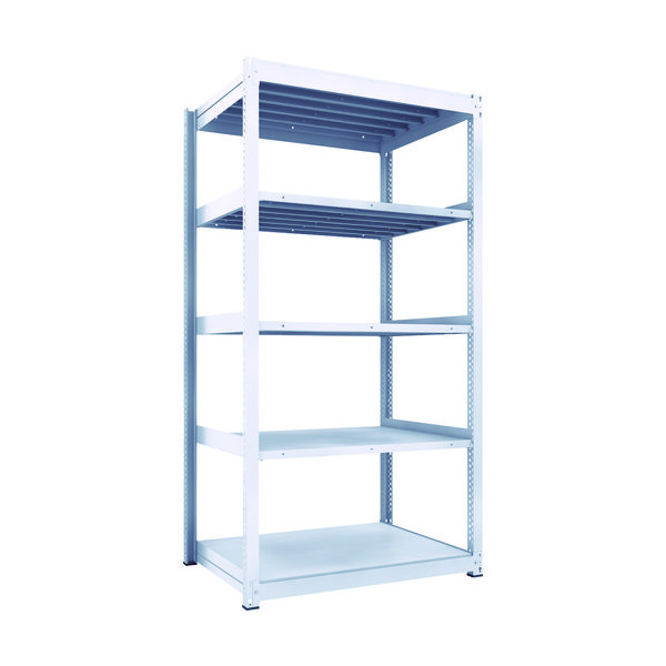 トラスコ中山 TRUSCO TUG型中量棚600kg 単体 1255X926XH2400 5段 TUG600-84Z-5 1台(1個)（直送品）