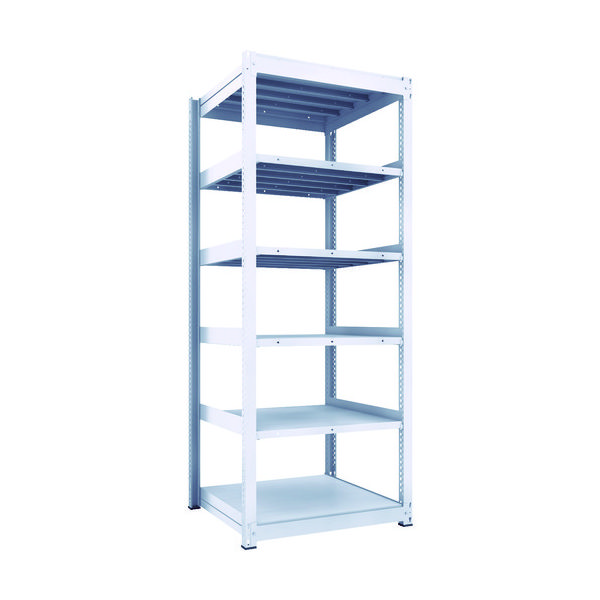TRUSCO TUG型中量ボルトレス棚 450kg 単体型 955×926×H2400 6段 TUG450-83Z-6 1台(1個)（直送品）