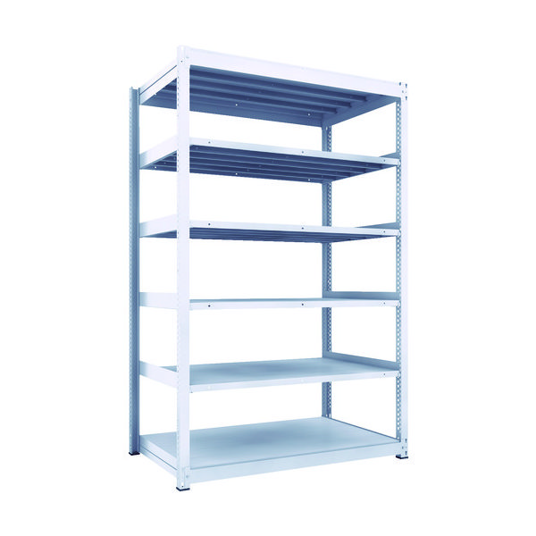 TRUSCO TUG型中量ボルトレス棚 450kg 単体型 1555×926×H2400 6段 TUG450-85Z-6 1台(1個)（直送品）