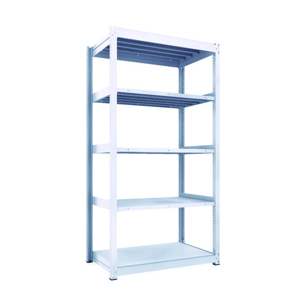 トラスコ中山 TRUSCO TUG型中量棚450kg 単体 1255X776XH2400 5段 TUG450-84J-5 1台(1個)（直送品）