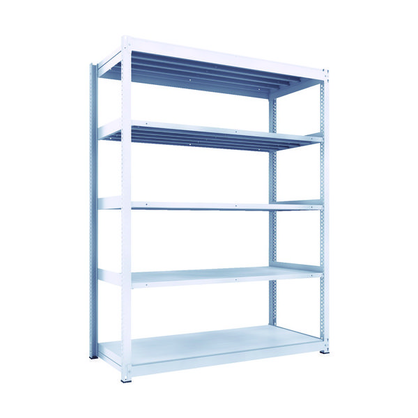 トラスコ中山 TRUSCO TUG型中量棚450kg 単体 1855X776XH2400 5段 TUG450-86J-5 1台(1個)（直送品）