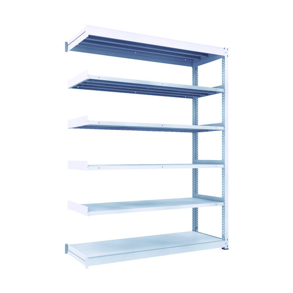 TRUSCO TUG型中量ボルトレス棚 450kg 連結型 1800×626×H2400 6段 TUG450-86L-6B 1台(1個)（直送品）