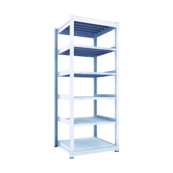 TRUSCO TUG型中量ボルトレス棚 600kg 単体型 955×926×H2400 6段 TUG600-83Z-6 1台(1個)（直送品）