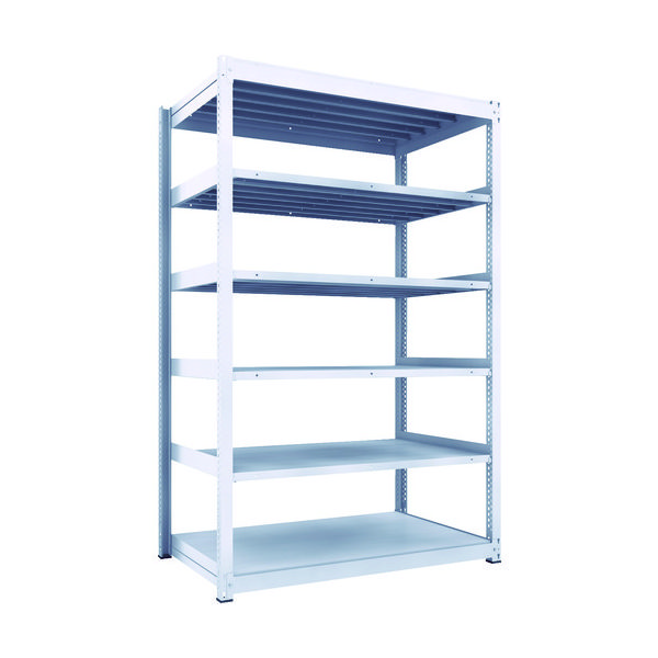 TRUSCO TUG型中量ボルトレス棚 600kg 単体型 1555×926×H2400 6段 TUG600-85Z-6 1台(1個)（直送品）