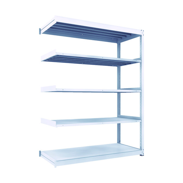 トラスコ中山 TRUSCO TUG型中量棚600kg 連結 1800X776XH2400 5段 TUG600-86J-5B 1台(1個)（直送品）