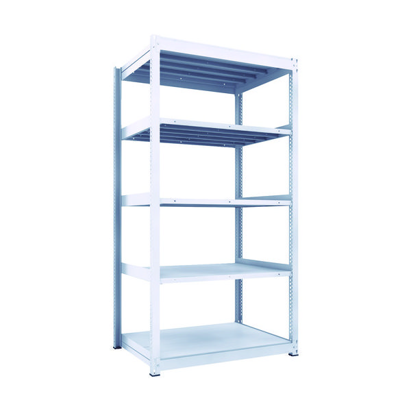 トラスコ中山 TRUSCO TUG型中量棚450kg 単体 1255X926XH2400 5段 TUG450-84Z-5 1台(1個)（直送品）