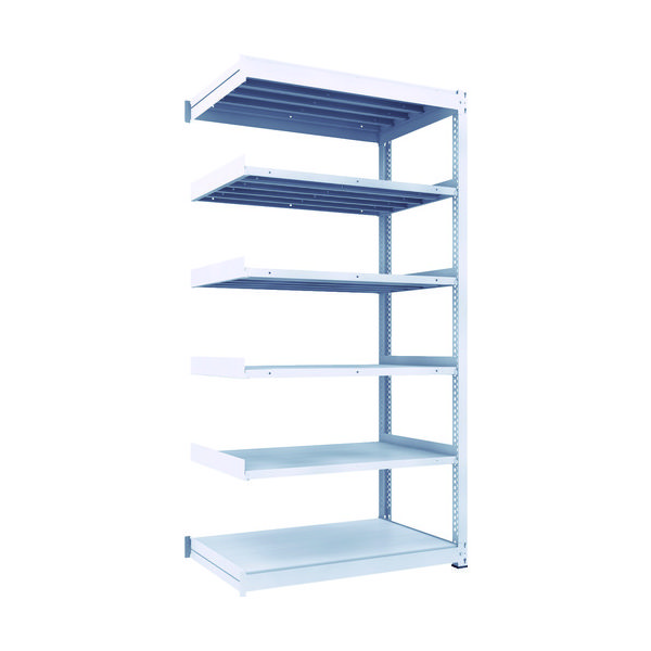 TRUSCO TUG型中量ボルトレス棚 600kg 連結型 1200×776×H2400 6段 TUG600-84J-6B 1台(1個)（直送品）