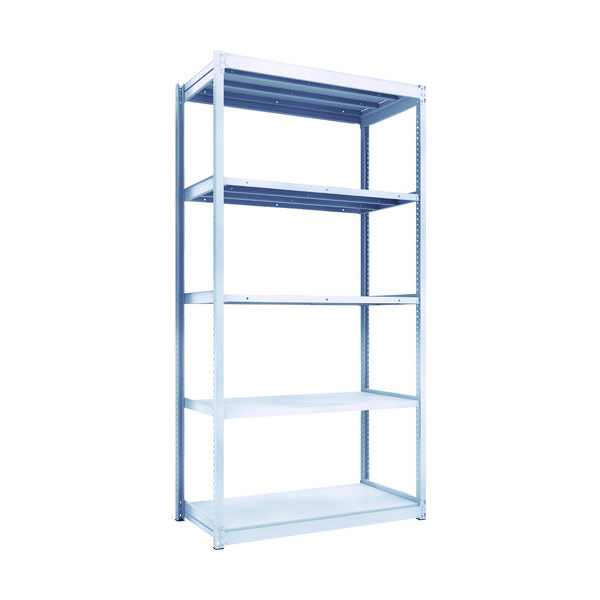 トラスコ中山 TRUSCO TUG型軽中量棚200kg単体 1240X624XH2400 5段 TUG200-84L-5 1台(1個)（直送品）