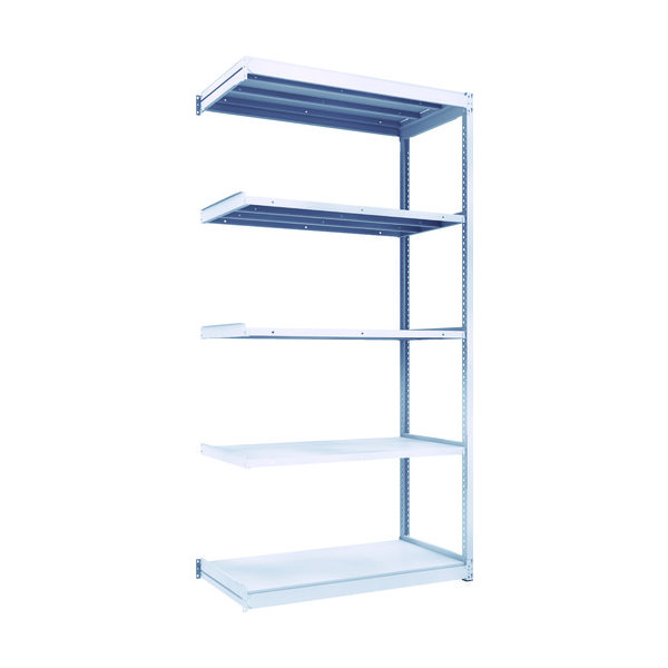 トラスコ中山 TRUSCO TUG型軽中量棚200kg連結 1240X624XH2400 5段 TUG200-84L-5B 1台(1個)（直送品）