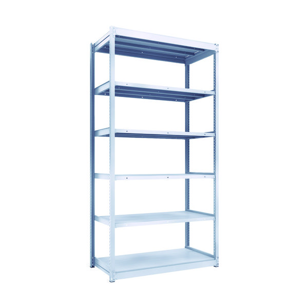 TRUSCO TUG型軽中量ボルトレス棚 200kg 単体型 1240×624×H2400 6段 TUG200-84L-6 1台(1個)（直送品）