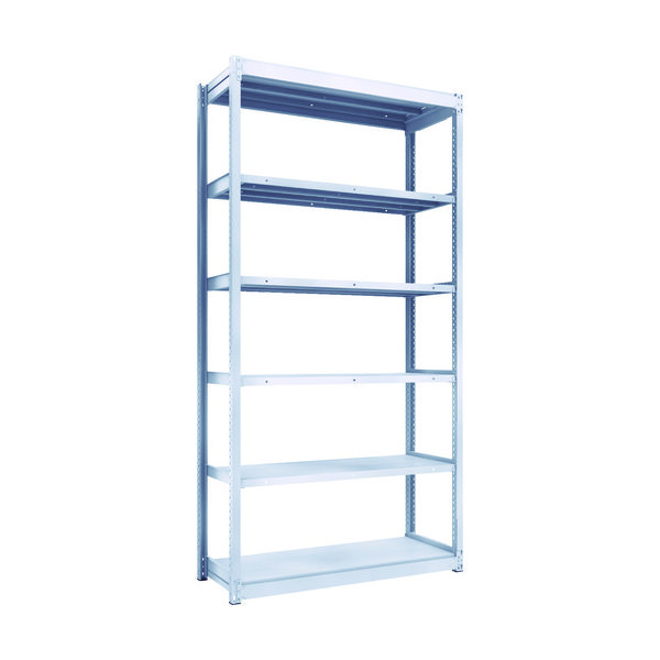 TRUSCO TUG型軽中量ボルトレス棚 200kg 単体型 1240×474×H2400 6段 TUG200-84S-6 1台(1個)（直送品）