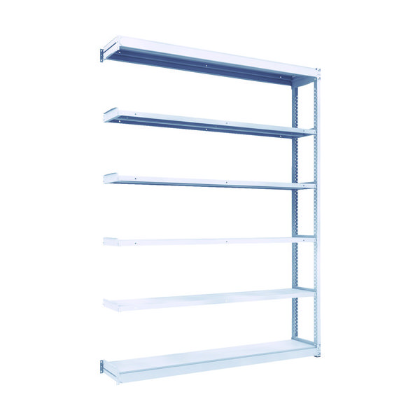 TRUSCO TUG型軽中量ボルトレス棚 200kg 連結型 1840×324×H2400 6段 TUG200-86K-6B 1台(1個)（直送品）