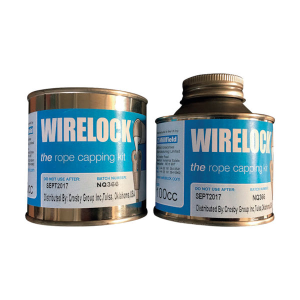 クロスビー ワイヤロック 500cc W416-7-500 1組(2個) 115-1529（直送品）
