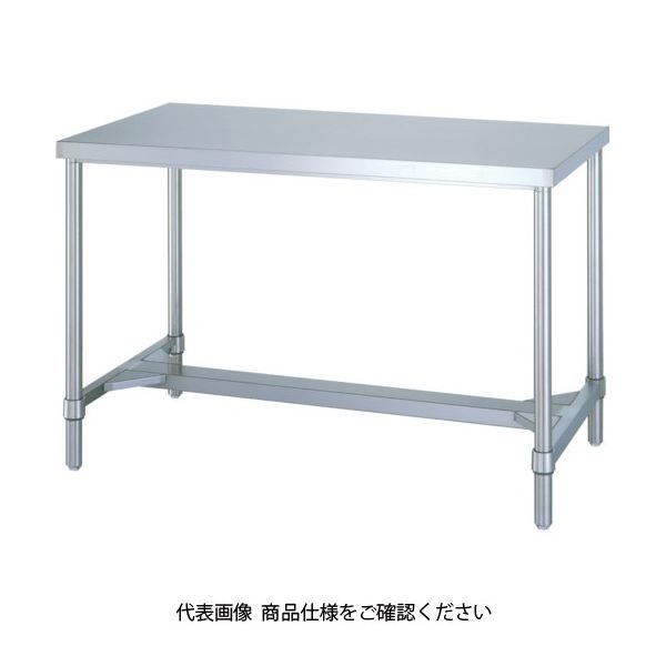 シンコー ステンレス作業台(H方枠タイプ・SUS430) 1800×900×800 WH-18090 1台 116-1523（直送品）