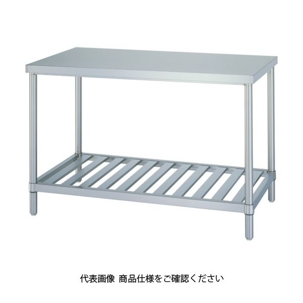 シンコー ステンレス作業台スノコ棚 間口750×奥行450×高さ800 WS-7545 1台 116-1556（直送品）