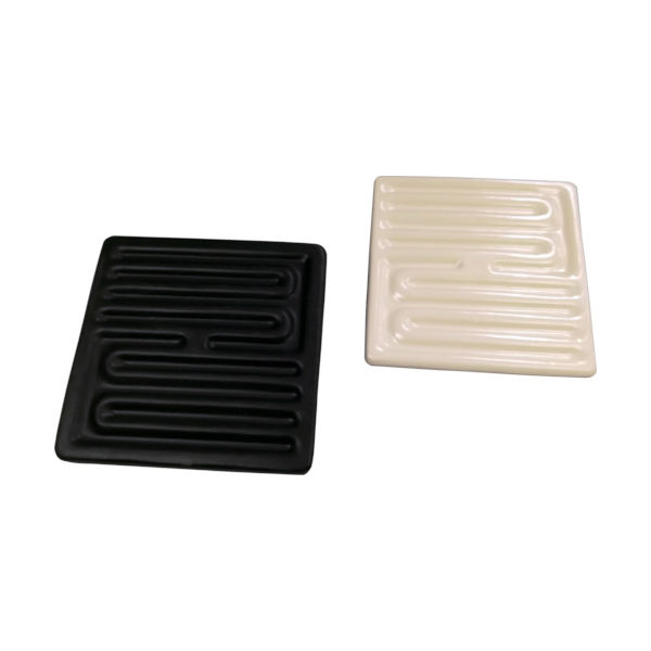 セラミックヒーター Yー3型 200Vー600W(白/センサー付き) 幅122×長さ122mm Y-3 200V-600W(W/S) 1個（直送品）