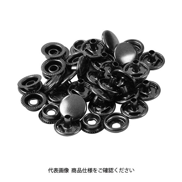 藤原産業 SK11 スナップファスナー 15mm NO.165 クロメッキ 1セット(3個)（直送品）