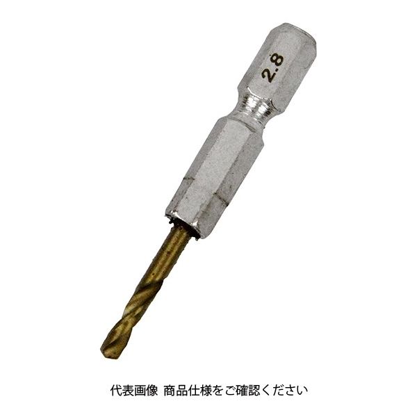 藤原産業 SK11 六角軸Tin鉄ドリル 極短 2.8mm 1セット(10個)（直送品）