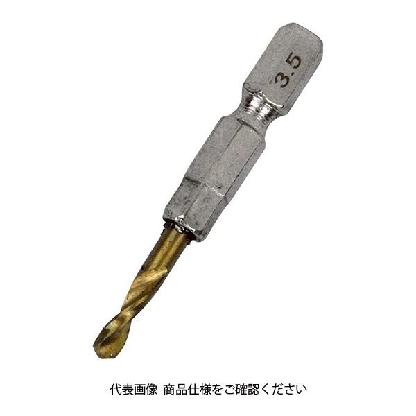 藤原産業 SK11 六角軸Tin鉄ドリル 極短 3.5mm 1セット(10個)（直送品）