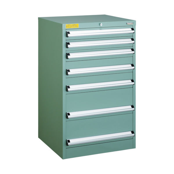 トラスコ中山 TRUSCO VE6S型中量キャビネット 600X550XH1000 引出7段 VE6S-1004 1台(1個)（直送品）
