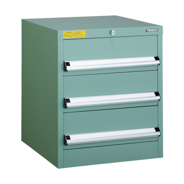 トラスコ中山 TRUSCO VE5S型中量キャビネット 500X550XH600 引出3段 VE5S-608 1台(1個) 479-0421（直送品）