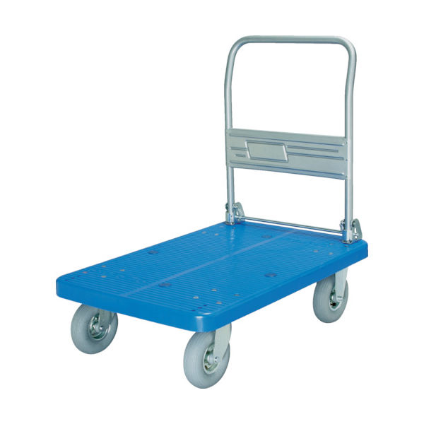 カナツー 樹脂製運搬車 プラ300オリタタミノーパンク PLA300ーDXーHP(AFG) 1台 457-7345（直送品）