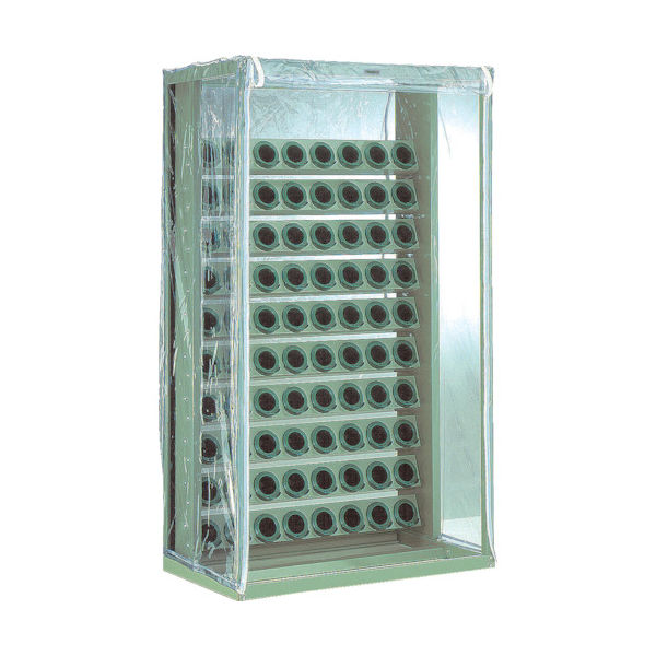 トラスコ中山 TRUSCO ツーリングラック 帯電防止カバー付 BT・NT50用 80個収納 VTL-108B 1台(1個)（直送品）