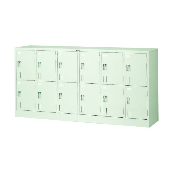 トラスコ中山 TRUSCO 多人数ロッカー12人用 1775X415XH880 南京錠式 SHG12B 1台 520-8882（直送品）