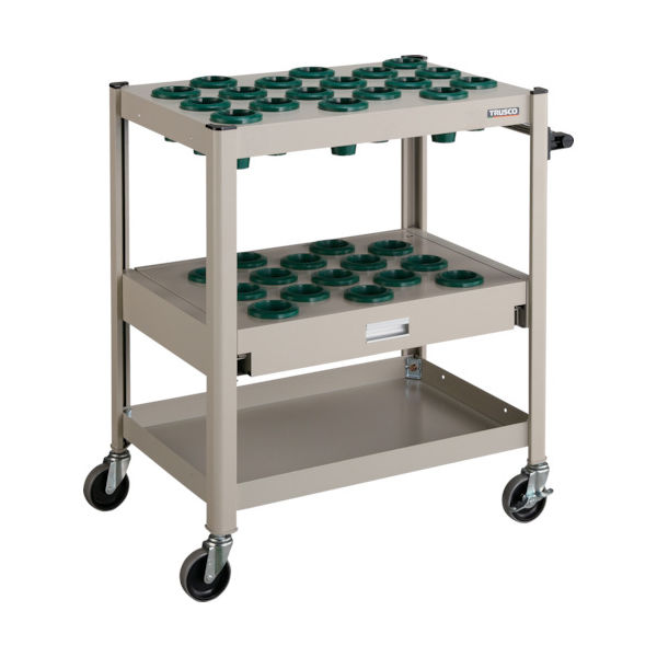 トラスコ中山 TRUSCO TCW型ツーリングワゴン #50X33個 スライド棚型 ネオグレー TCW-T502CA NG 1台（直送品）