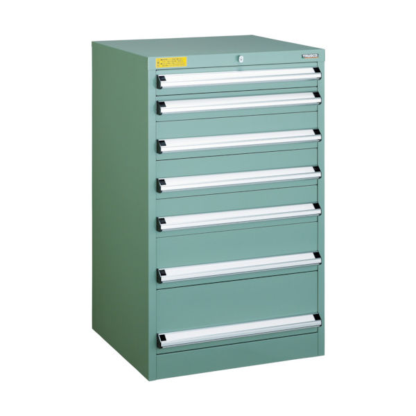 トラスコ中山 TRUSCO VE6S型中量キャビネット 600×550×H1000 引出7段 VE6S-1001 1台(1個)（直送品）