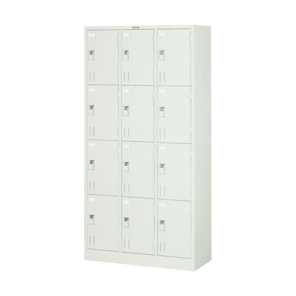 トラスコ中山 TRUSCO 多人数用ロッカー12人用 900X380XH1790 南京錠式 SVG12B 1台 520-8840（直送品）