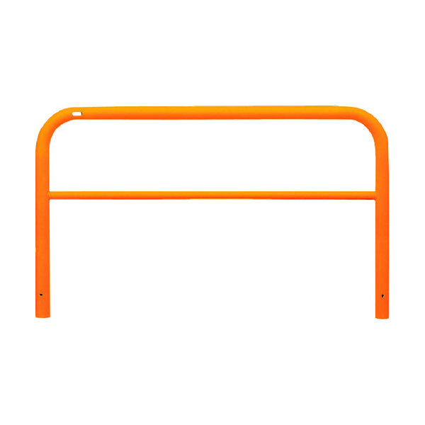 サンポール アーチ 車止め 固定式(スチール) 黄色 FAH-7U15-650(Y) 1本 453-0543（直送品）