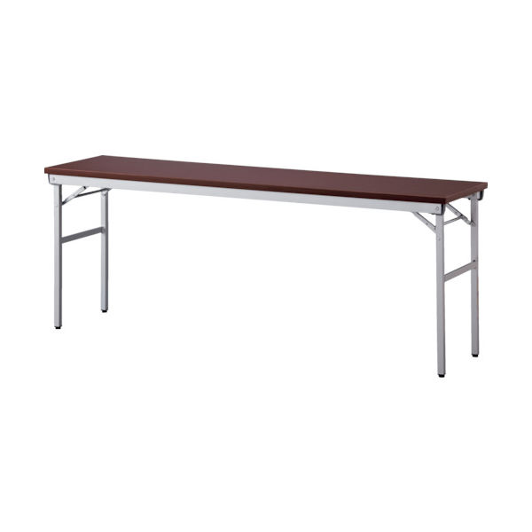 アイリスチトセ 折畳みテーブル ワイドタイプ 棚無 奥行450mm ローズ OTNK-1845-R 1台 829-1596（直送品）